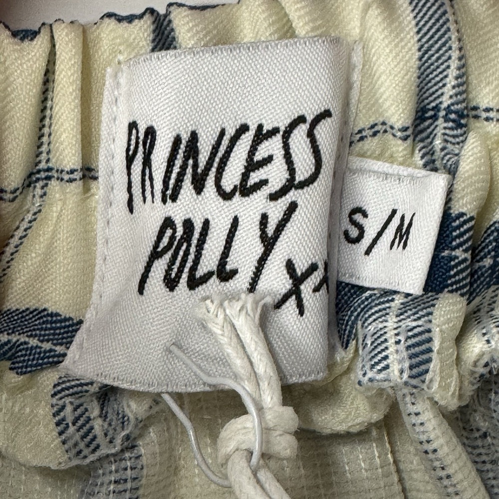 Princess Polly Navy Plaid Pleated Mini Skirt Women's S/M Schoolgirl Y2K Style - Picture 6 of 11